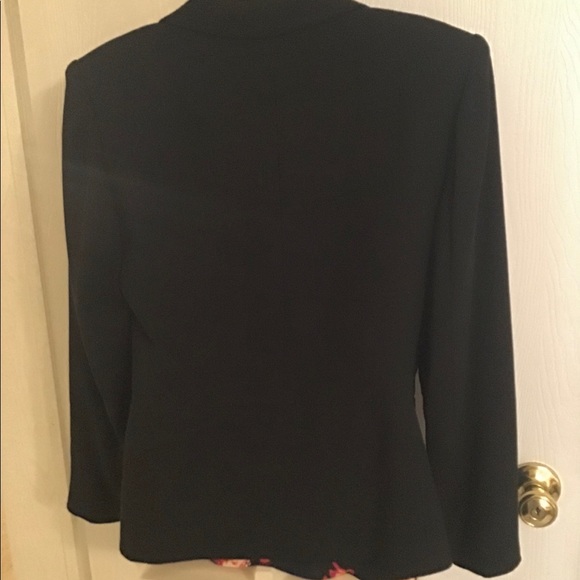 Kasper blazer ASL 8P blazer black lined beautiful coat🍂versatile piece.F - Picture 4 of 14